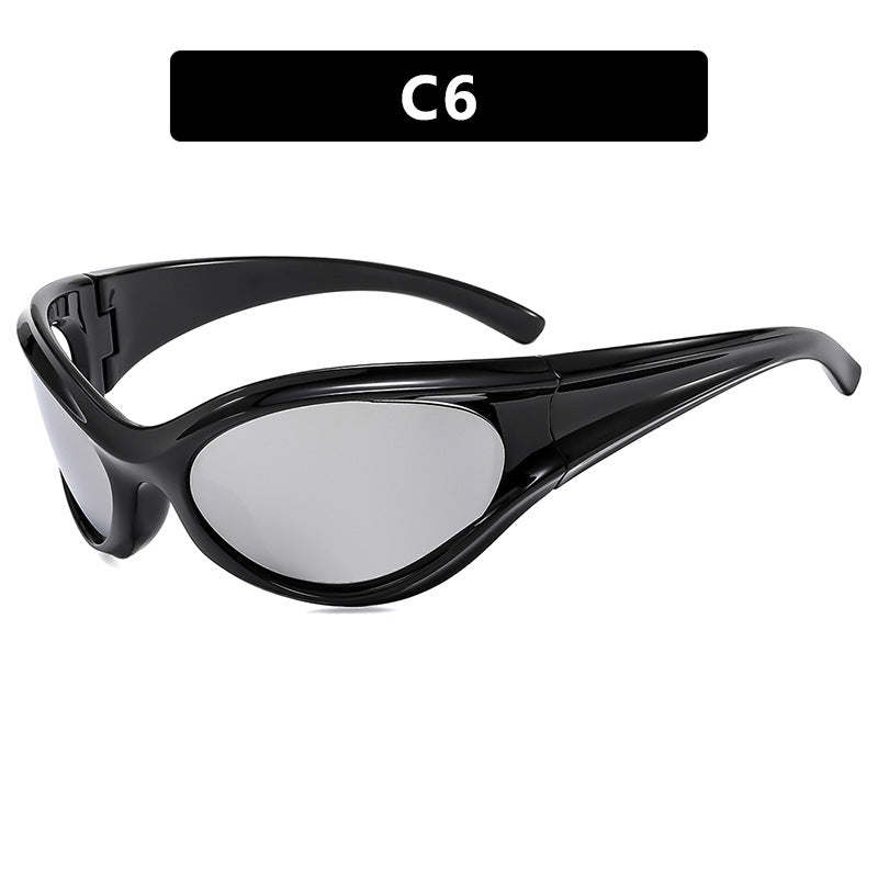 Damen sportliche Sonnenbrille mit aerodynamischem Design Karnz