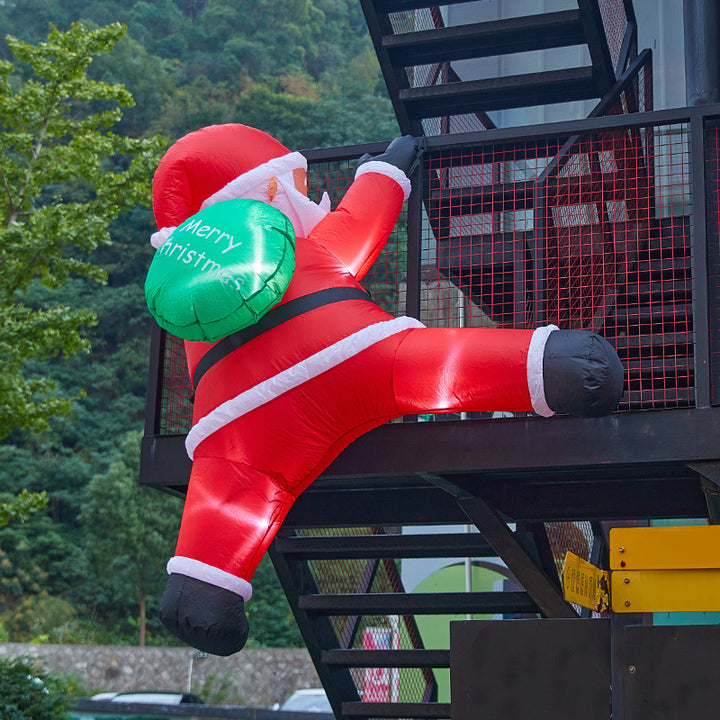 Lustige Weihnachtsmann Kletterfigur Karnz
