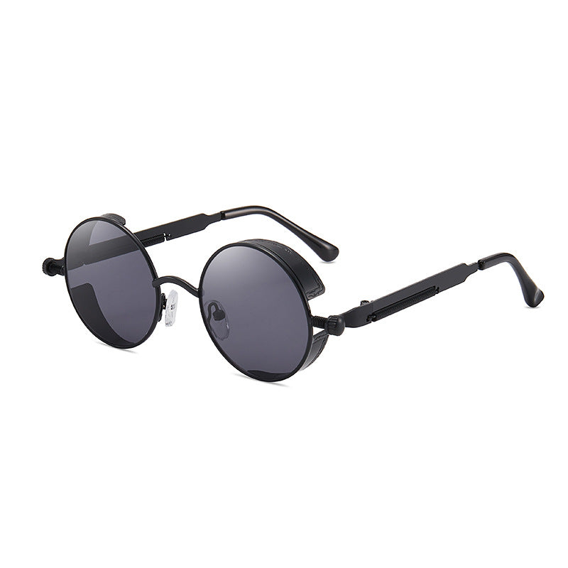 Damen Retro-inspirierte runde Sonnenbrille mit speziellen Gläsern Karnz