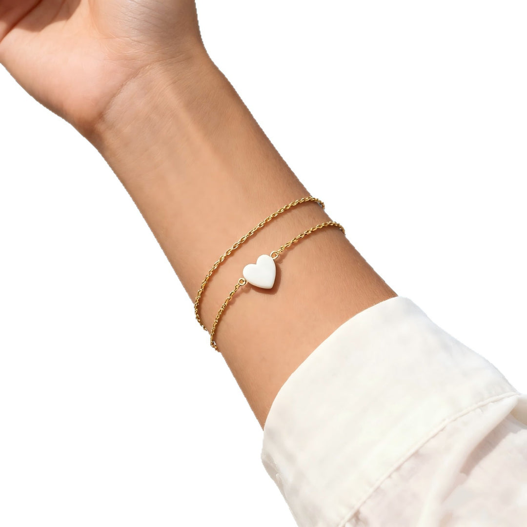 Elegante Herz Charm-Armband Karnz