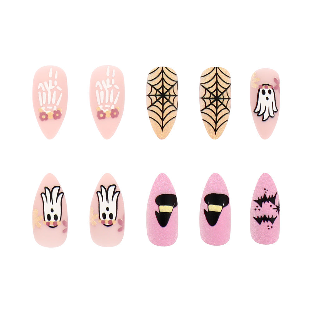 Halloween-Themen Press-On Nagelkunst Set Karnz