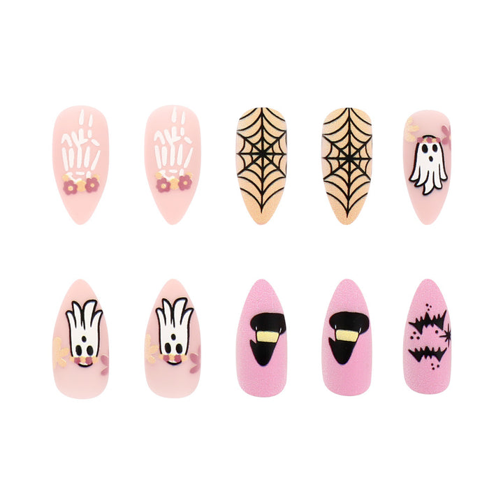 Halloween-Themen Press-On Nagelkunst Set Karnz