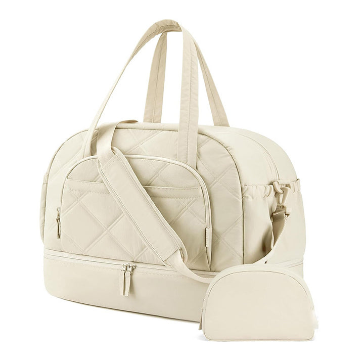 Multifunktionale Quilted Reisetasche mit Abnehmbarem Kosmetikbeutel Karnz