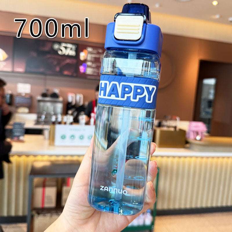 Damen Auslaufsichere Trinkflasche mit integrierter Messskala und sicherem Deckel Karnz