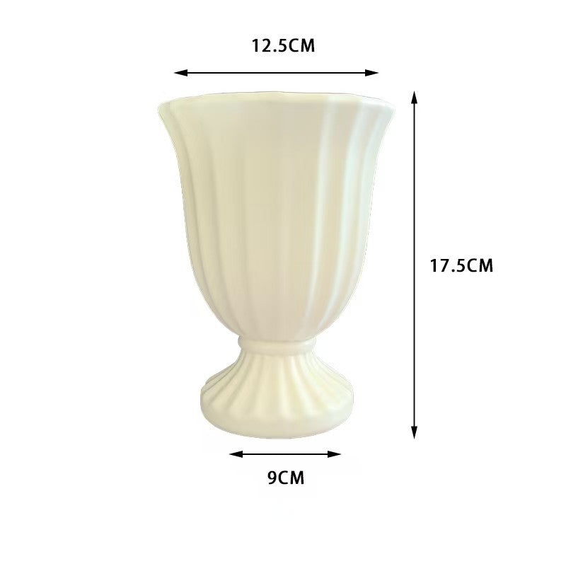Dekorative gerippte Blumenvase Karnz