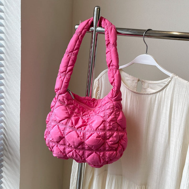 Gepolsterte Schlappen-Handtasche