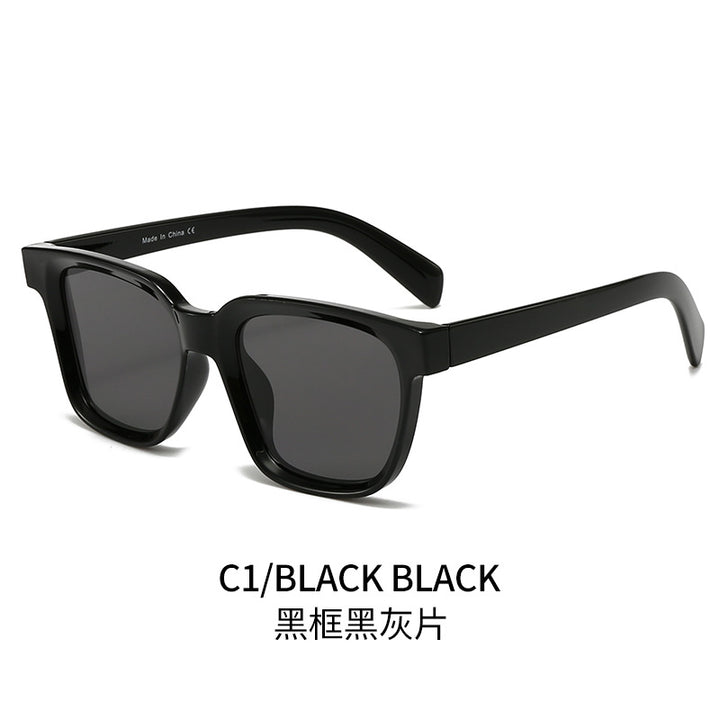 Damen elegante quadratische Sonnenbrille mit UV-Schutz und stabilem Rahmen Karnz