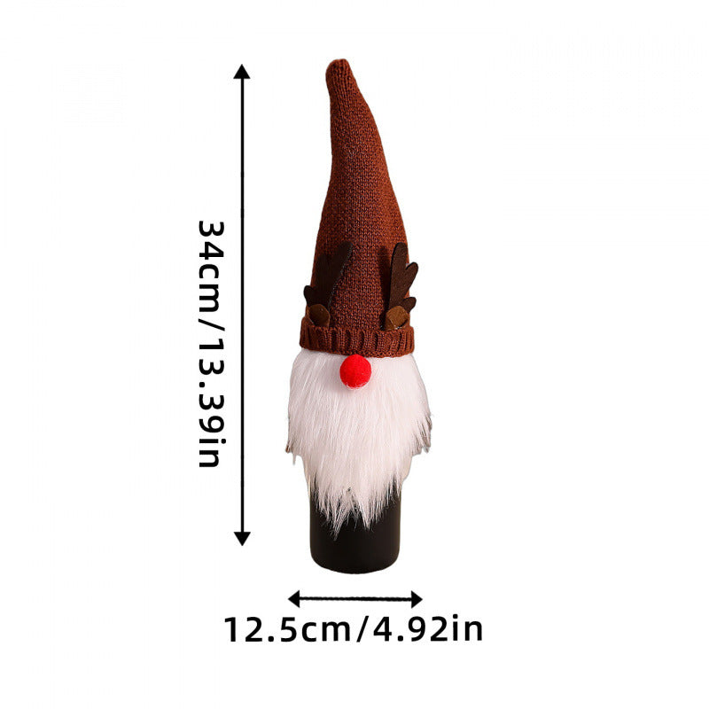 Dekorative Weihnachtsmann-Flaschenwärmer Karnz