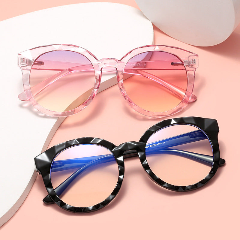 Damen modische Sonnenbrille mit harmonischem Farbverlauf und einzigartigem Design Karnz