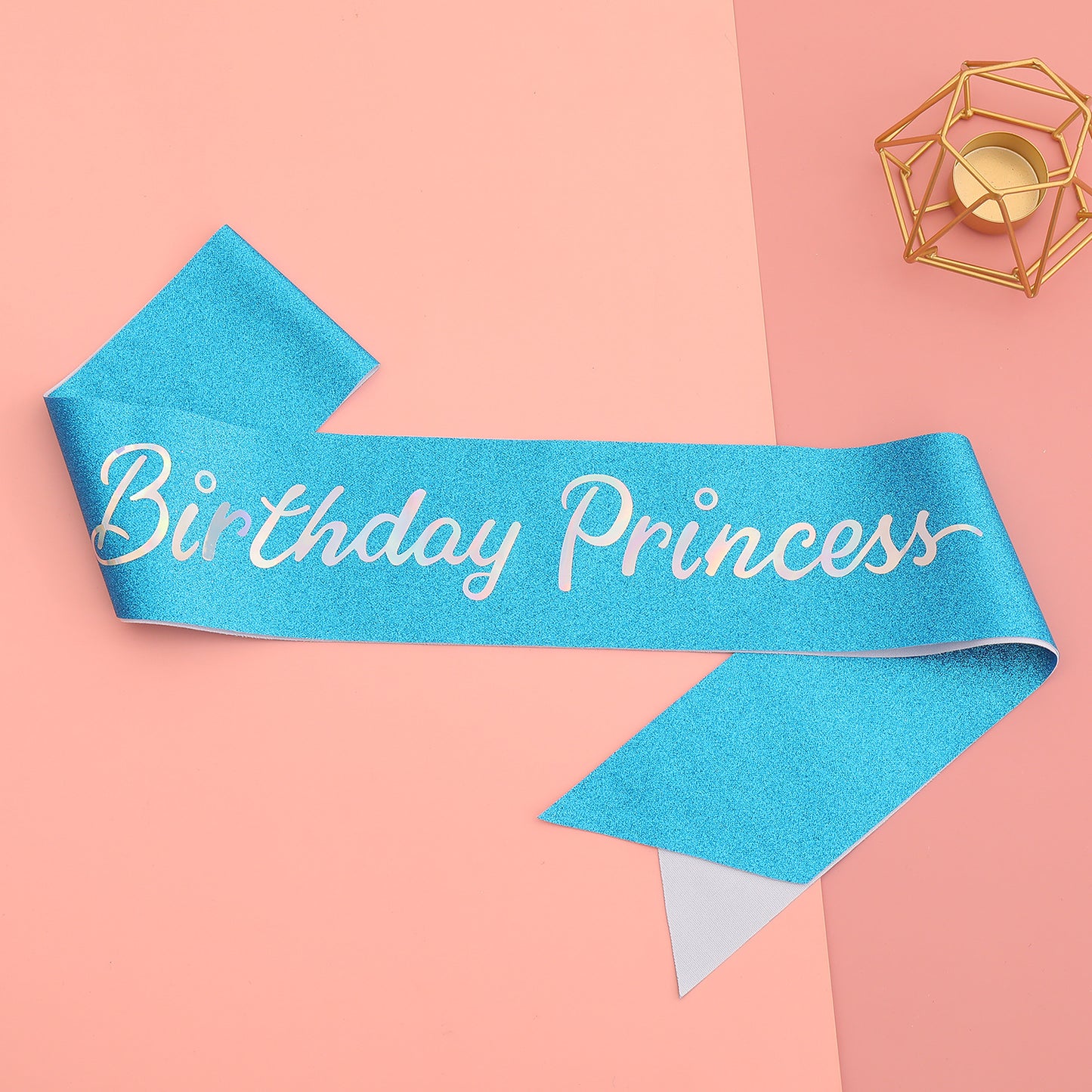 Damen Glitzernde Prinzessinnenkrone mit Birthday Princess Schärpe Karnz