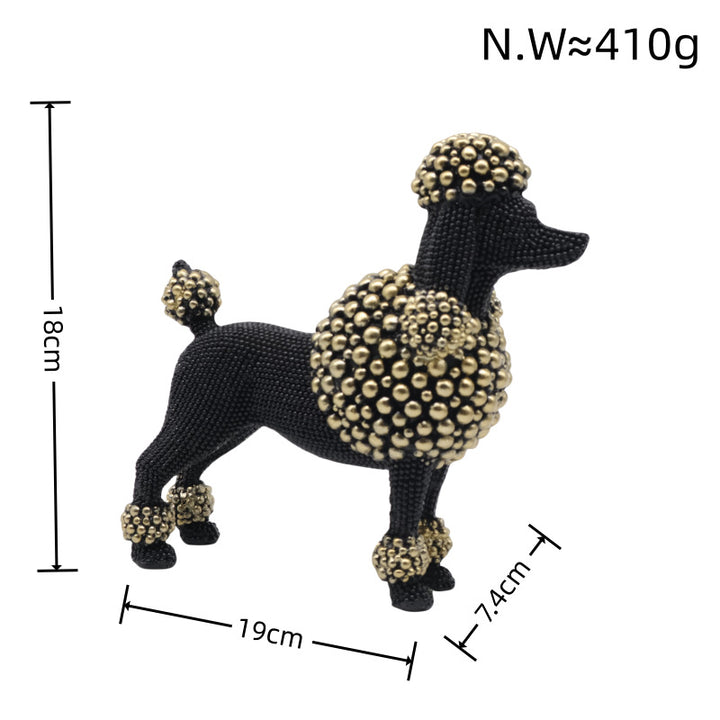 Dekorative Hundefigur im modernen Design Karnz