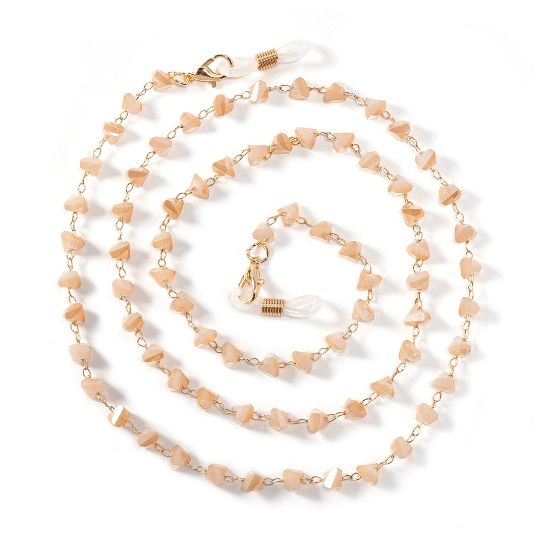 Chic Geometrischer Perlen Brillenhalter Karnz