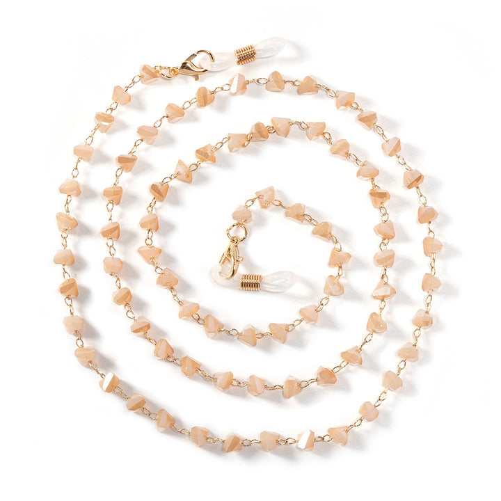 Chic Geometrischer Perlen Brillenhalter Karnz