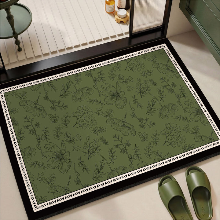 Elegante Vintage Blumenmuster Bereichsmatte