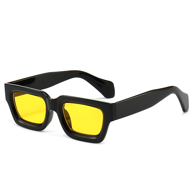 Damen trendige Sonnenbrille mit robustem und transparentem Rahmen Karnz