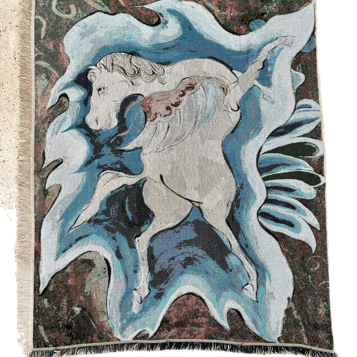 Künstlerische Einhorn-Themen Wandteppich Decke