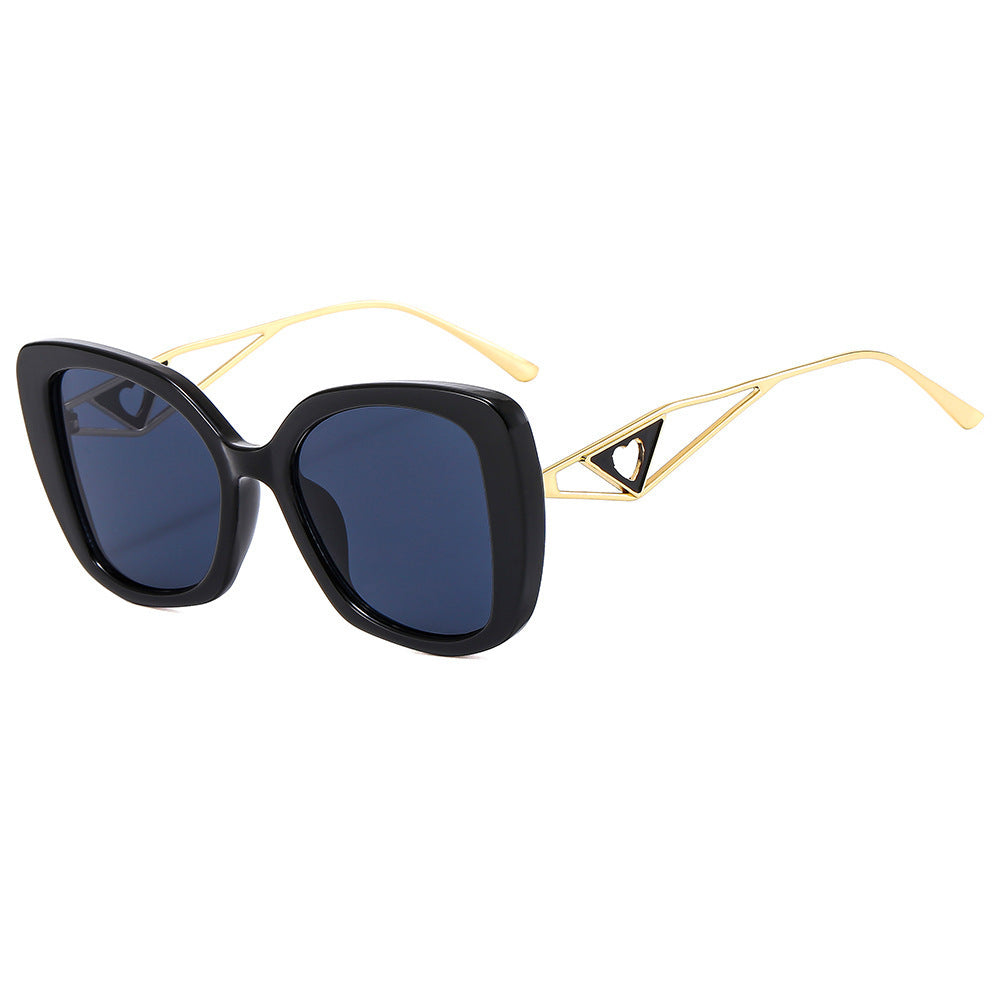 Damen modische Sonnenbrille mit auffälliger quadratischer Rahmenkonstruktion Karnz