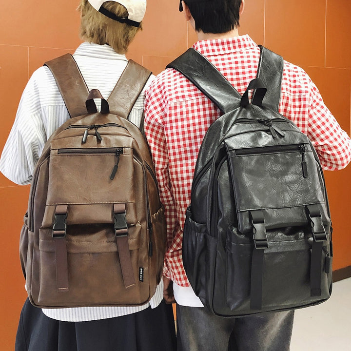 Stylischer Multifunktions-Leder-Rucksack Karnz
