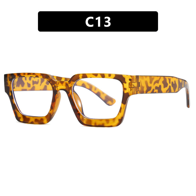 Damen modische quadratische Lesebrille mit transparenter Rahmenkonstruktion Karnz