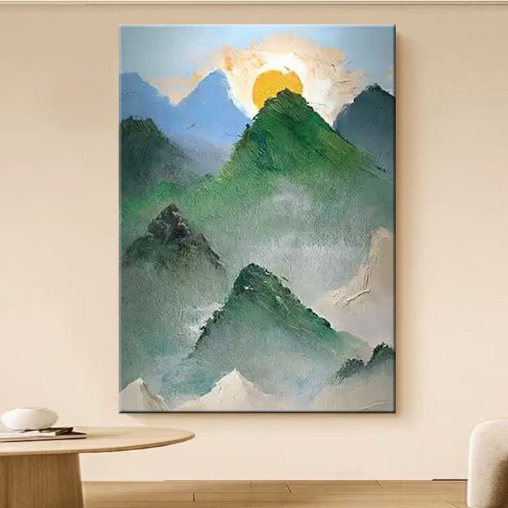 Serene Berglandschaft Leinwand Kunstwerk
