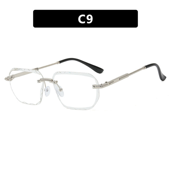 Damen geometrische Sonnenbrille mit verspiegelten Gläsern und robustem Rahmen Karnz