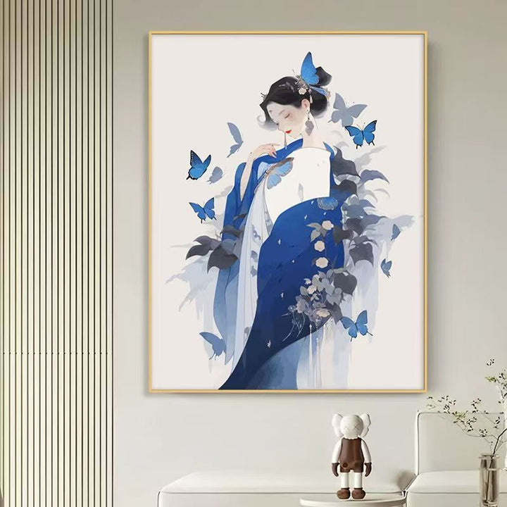 Elegante Schmetterling-Themen Leinwandkunst Druck Karnz