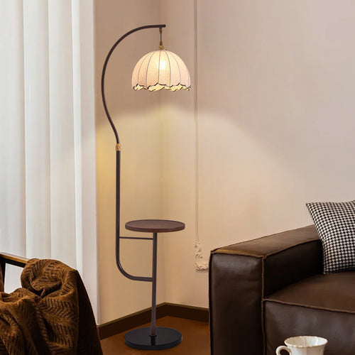 Moderne Bogen Stehlampe mit Beistelltisch