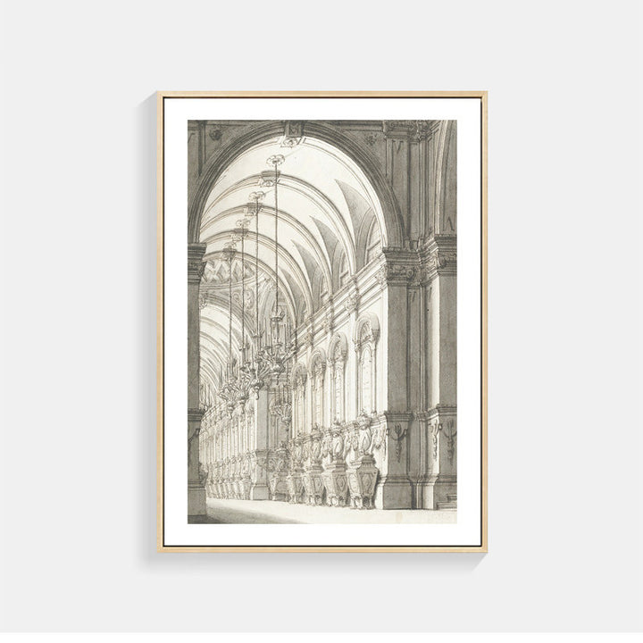 Architektonischer Kunstdruck für Wohnkultur