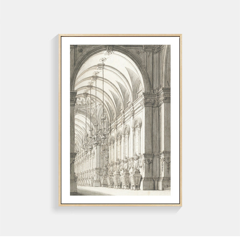 Architektonische Skizzen Wandkunst für Innenräume