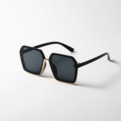 Damen kreative oversized Sonnenbrille mit einzigartiger Geometrie Karnz