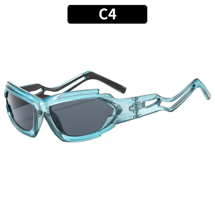 Aktiver Stil Stylische Sportliche Schild Sonnenbrille