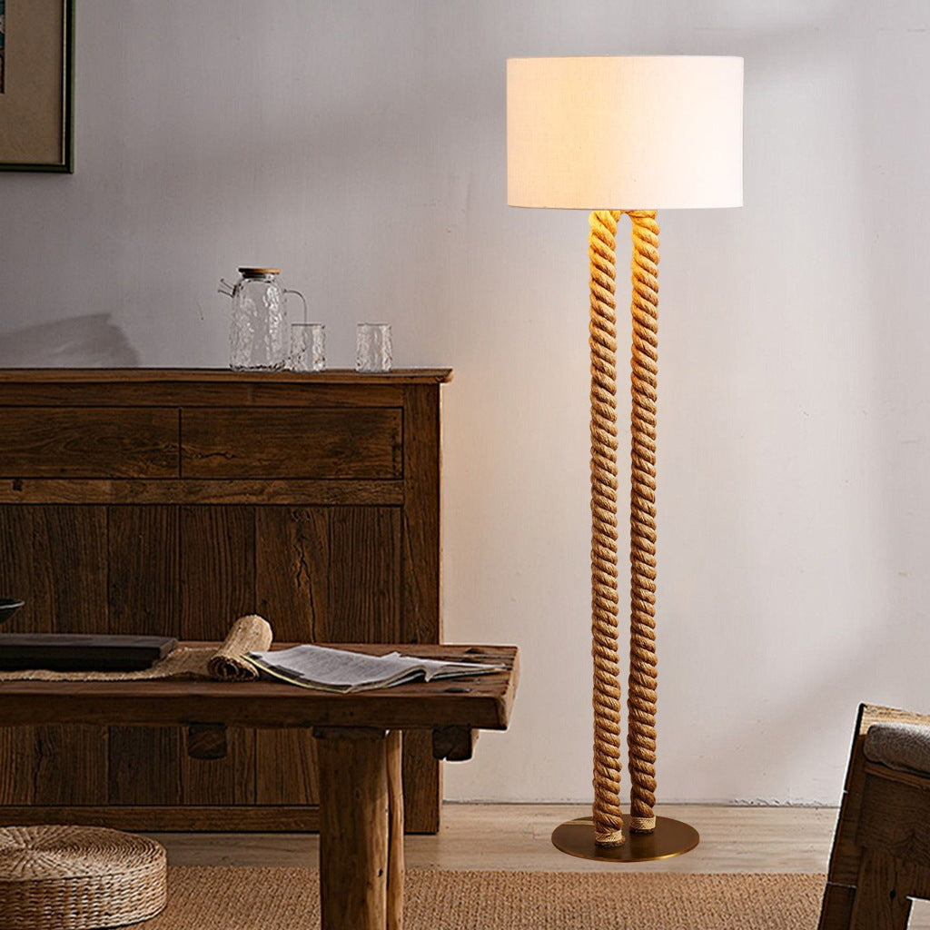 Stylische Seil-Stehlampe