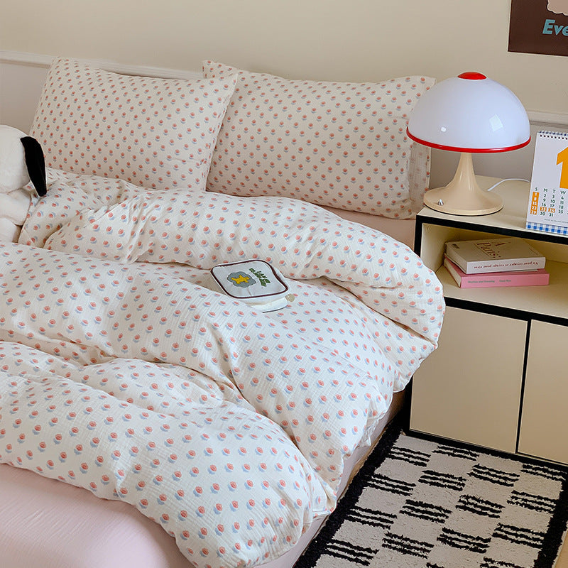 Mull-Baumwolle Baby-Wickeldecke Set mit Panda-Print und atmungsaktiver Gaze-Schicht