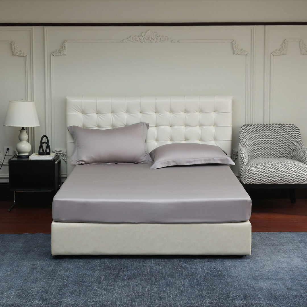 Luxuriöses Satin-Spannbettlaken-Set mit seidig-glattem Finish