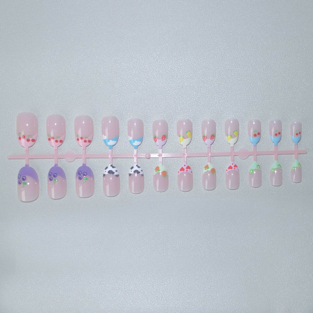Kreatives fruchtartiges Nagelkunst-Set