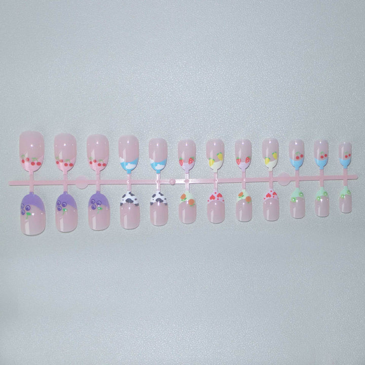 Kreatives fruchtartiges Nagelkunst-Set