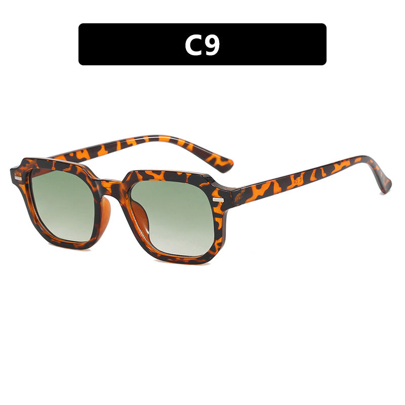 Damen quadratische Sonnenbrille mit stilvoller Rahmenstruktur und UV-Schutz Karnz