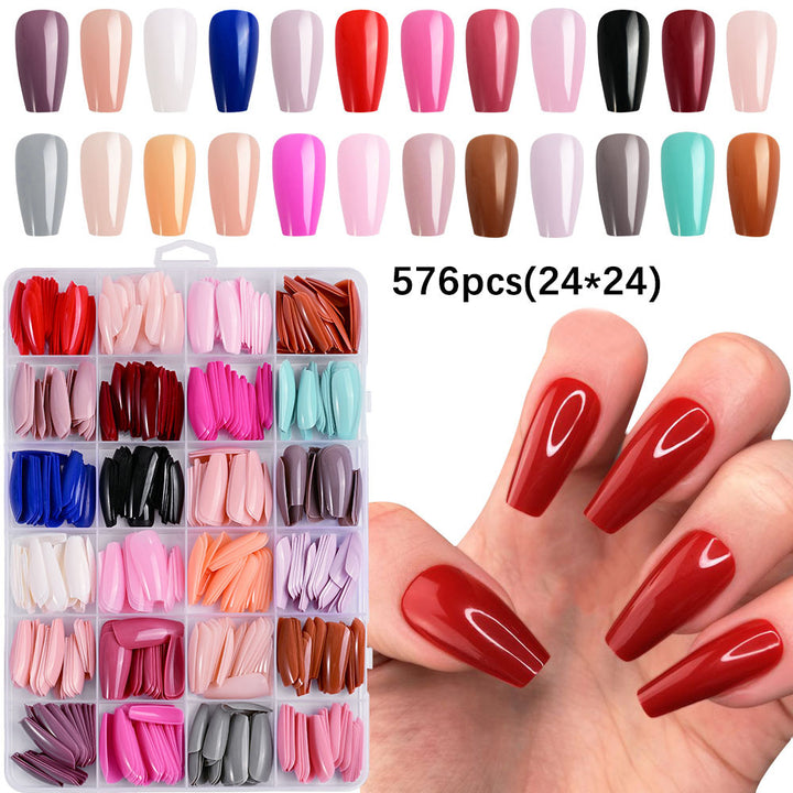 Premium Full Coverage Press-On Nail Tips Set