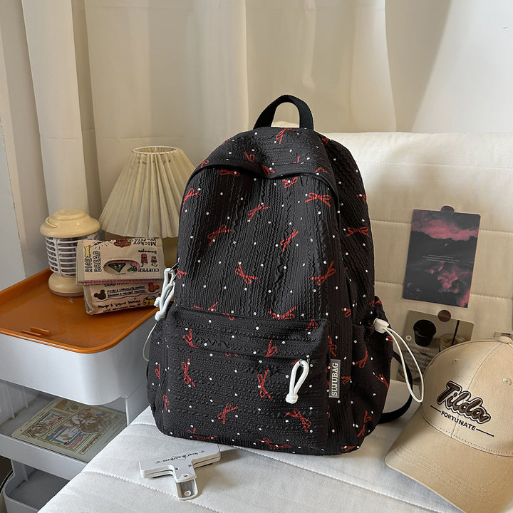 Süße Rucksack mit Schleifenmuster