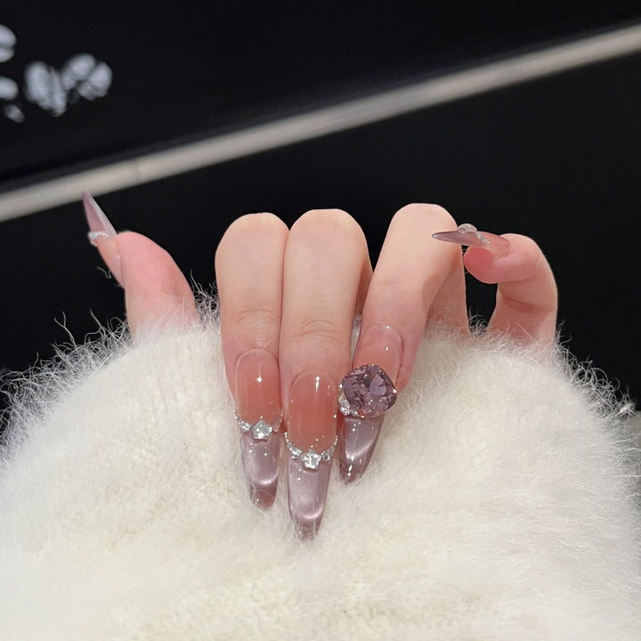Dekorative Kristall-beschichtete Acryl-Nageltips Karnz