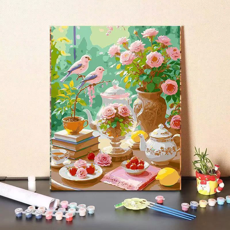 DIY Floral Still Life Malen nach Zahlen Set Karnz