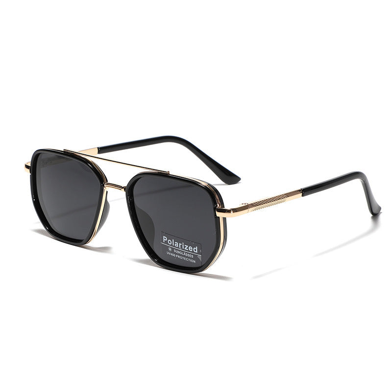 Damen Quadratische Sonnenbrille mit polarisierten Gläsern und elegantem Metallrahmen Karnz