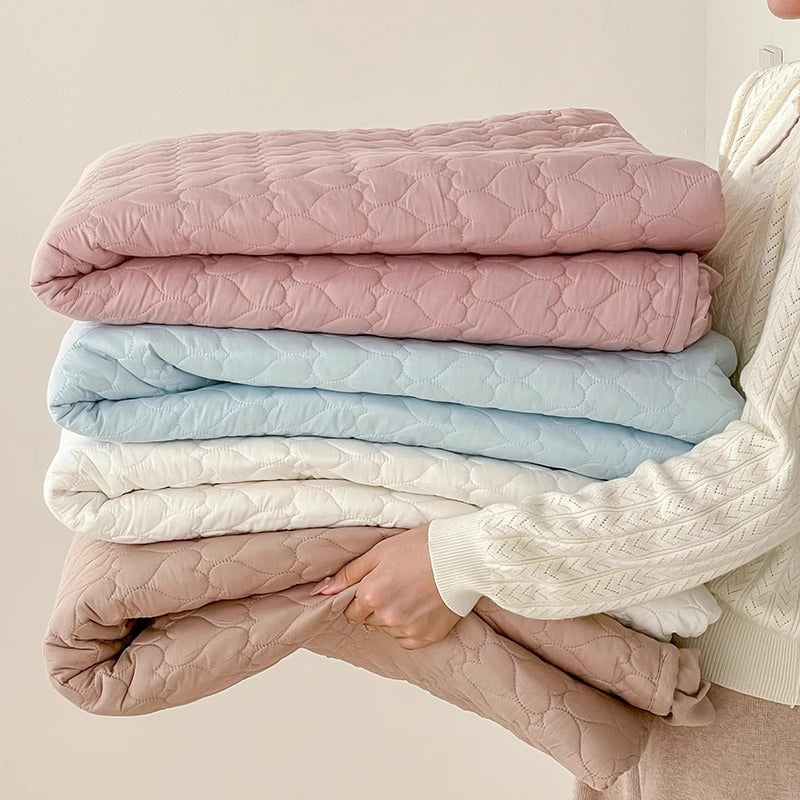 Ge quilted passgenau Matratzenauflage mit tiefem Bezug und atmungsaktivem Mikrofaser-Oberteil