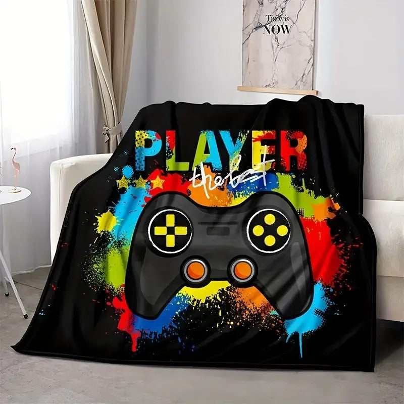 Unisex Kuscheldecke mit Gaming-Motiv Karnz