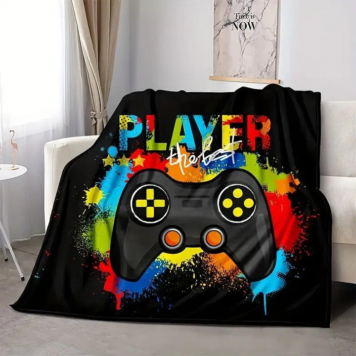 Unisex Kuscheldecke mit Gaming-Motiv Karnz