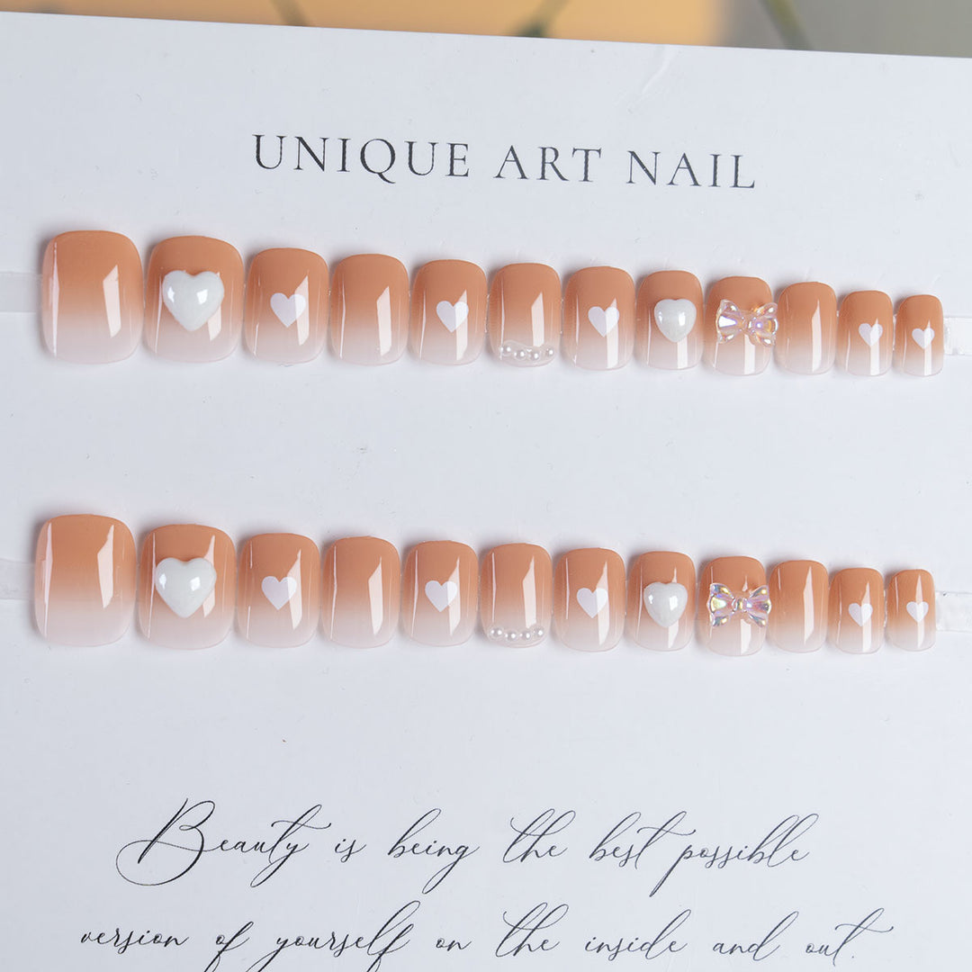 Dekorative Gel Press-On Nagelkunst