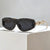 Damen Glamouröse Sonnenbrille mit verziertem Rahmen Karnz