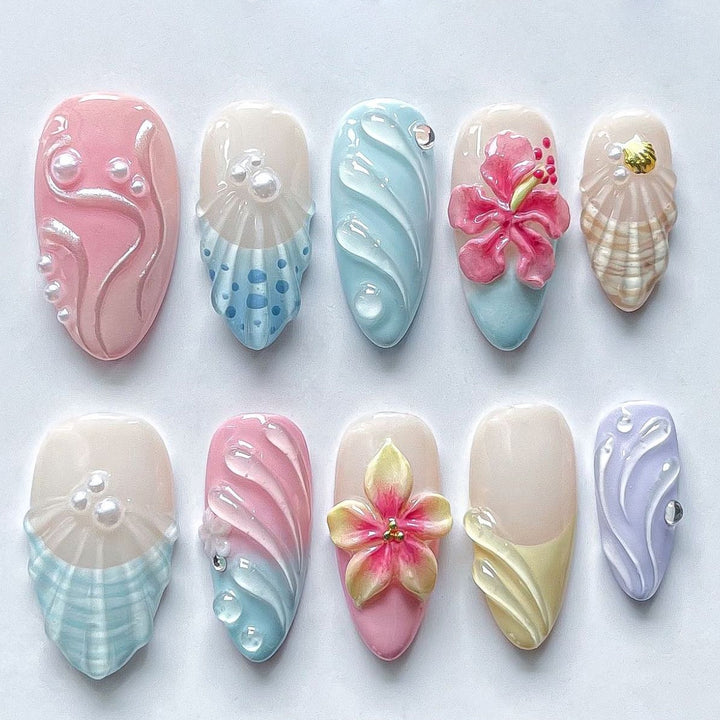 Künstlerischer Nagelspitzen Karnz