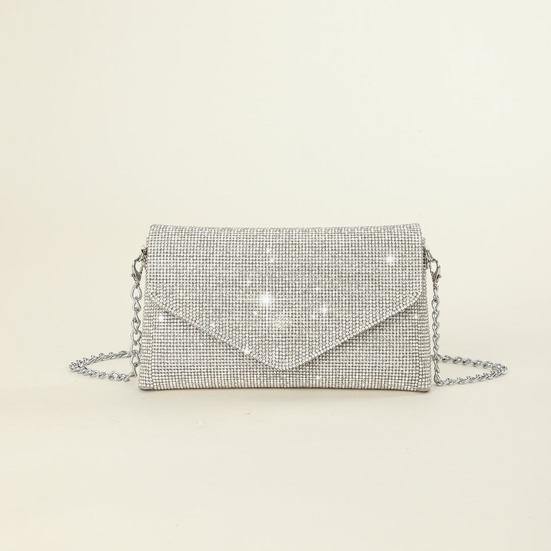Rhinestone-besetzte Abend Clutch
