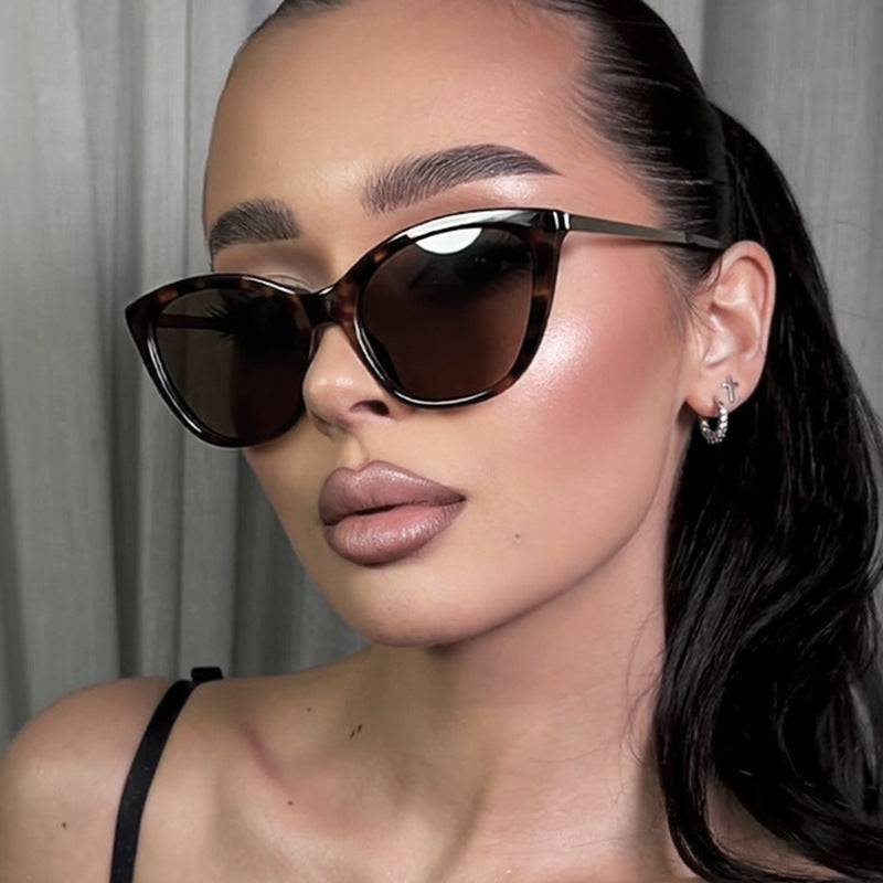 Damen elegante Cat-Eye Sonnenbrille mit hochwertigem Rahmen und UV-Schutz Karnz